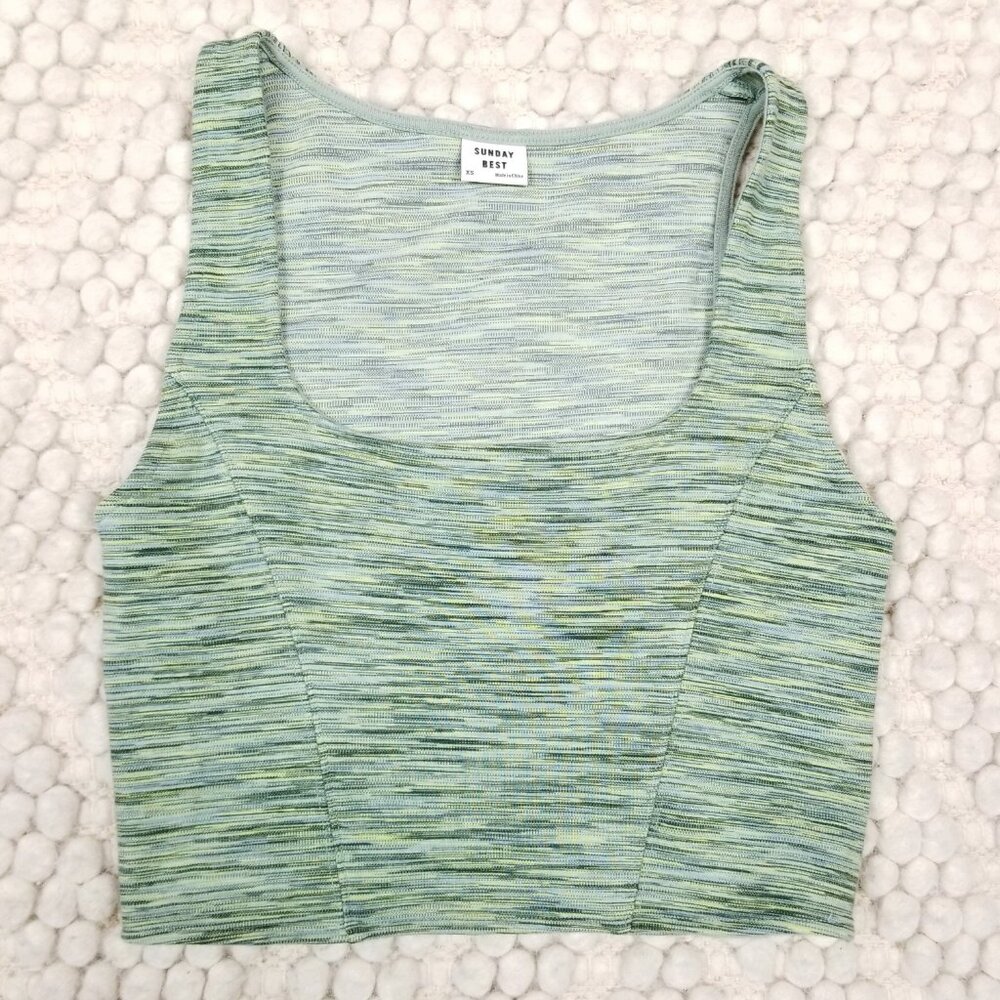 Aritzia Sunday Best Jagger Top Pistachio Green Sz Extra Small - Picture 5 of 8